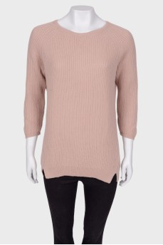 Кашеміровий светр у кольорі мокко
