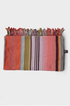 Багатоколірний смугастий шарф