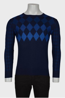 Чоловічий светр із геометричним принтом