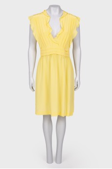 Жовта шовкова сукня