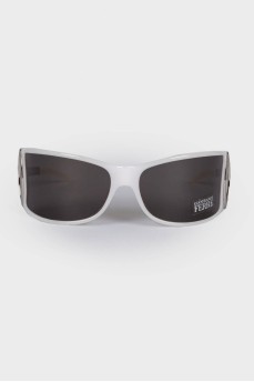 Сонцезахисні окуляри з білою оправою
