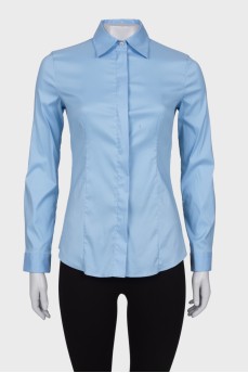 Класична блакитна сорочка на кнопках