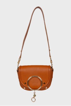 Кожаная коричневая сумка Mara