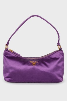 Текстильная сумка фиолетового цвета