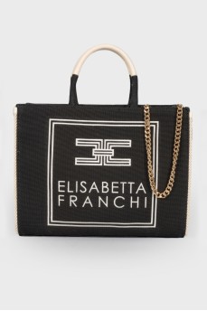 Текстильна сумка з вишитим лого бренду