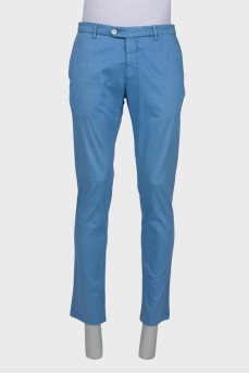 Мужские голубые брюки