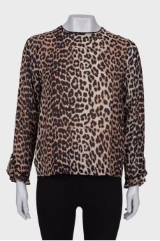 Блуза в леопардовий принт