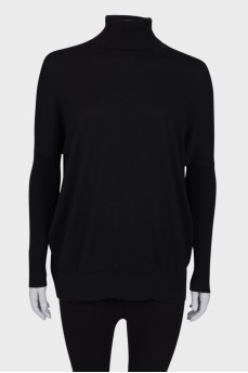 Вовняний чорний светр