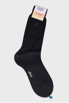 Мужские черные носки с биркой
