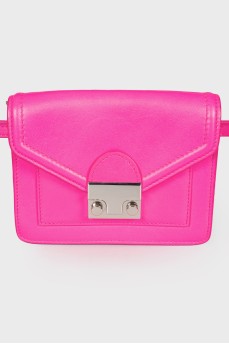 Яскраво-рожева міні сумка