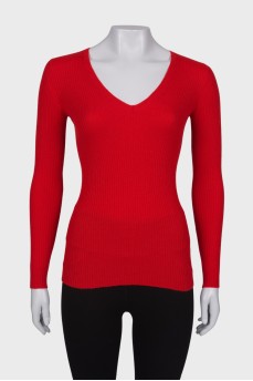 Кашеміровий светр з V-подібним вирізом