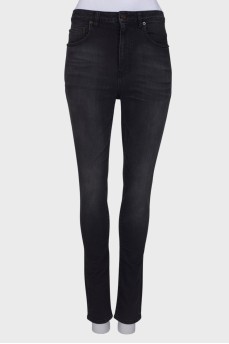 Темно-сірі джинси з биркою