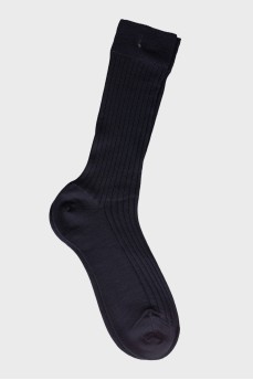 Чоловічі темно-сині шкарпетки
