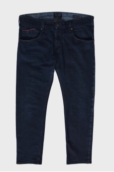Мужские темно-синее джинсы