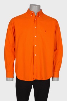 Чоловіча сорочка яскраво-помаранчевого кольору