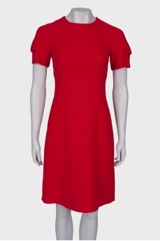 Червона сукня з вовни