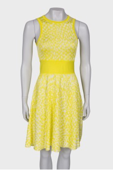 Жовта сукня в абстрактний принт