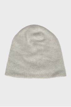 Кашемірова сіра шапка