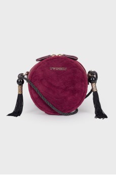 Текстильна пурпурна сумка