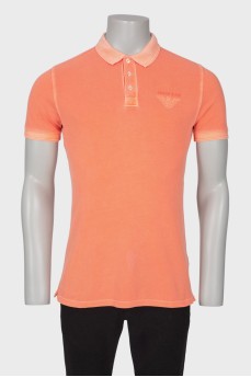 Чоловіча світло-помаранчева футболка поло