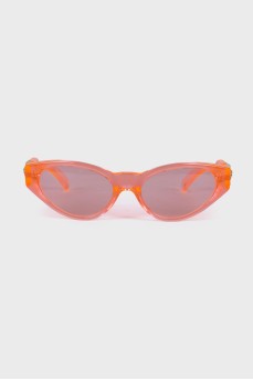 Помаранчеві напівпрозорі сонцезахисні окуляри