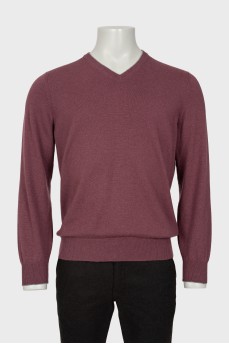 Чоловічий светр з V-подібним вирізом