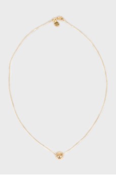 Золотая подвеска круглой формы 