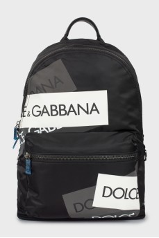 Чоловічий рюкзак з логотипом бренду
