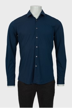 Мужская темно-синяя рубашка 