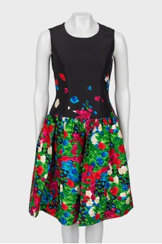 Шовкова сукня в квітковий принт