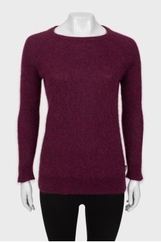 Фіолетовий светр з довгим ворсом