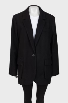 Пиджак черного цвета с биркой