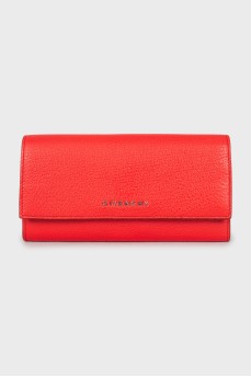 Червоний гаманець з логотипом