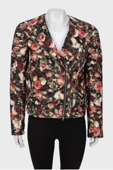 Куртка в цветочный принт