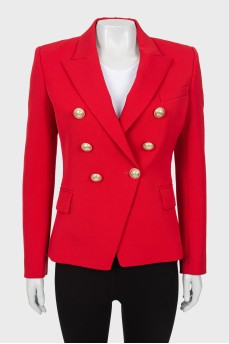 Вовняний піджак червоного кольору