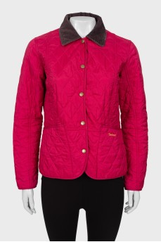 Стьобана куртка рожевого кольору