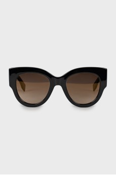 Солнцезащитные очки с принтом на дужках