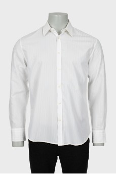 Чоловіча сорочка білого кольору в смужку