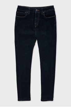 Темно-синие джинсы skinny fit