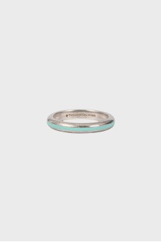 Двухцветное кольцо из серебра