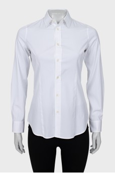 Приталена біла сорочка