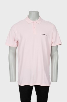 Чоловіча футболка поло рожевого кольору