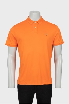 Мужская футболка поло оранжевого цвета