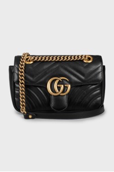 Черная сумка GG Marmont
