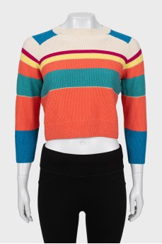 В'язаний светр комбінованого кольору