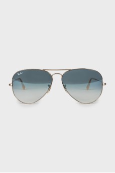 Солнцезащитные очки авиаторы комбинированного цвета