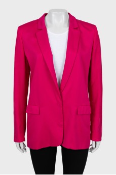 Рожевий піджак прямого крою