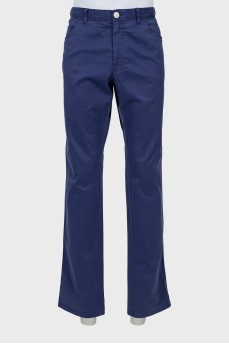 Чоловічі фіолетові джинси прямого крою