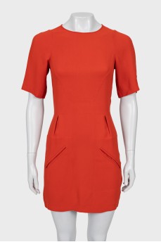 Приталена сукня міні червоного кольору