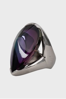 Серебряное кольцо с хрусталем